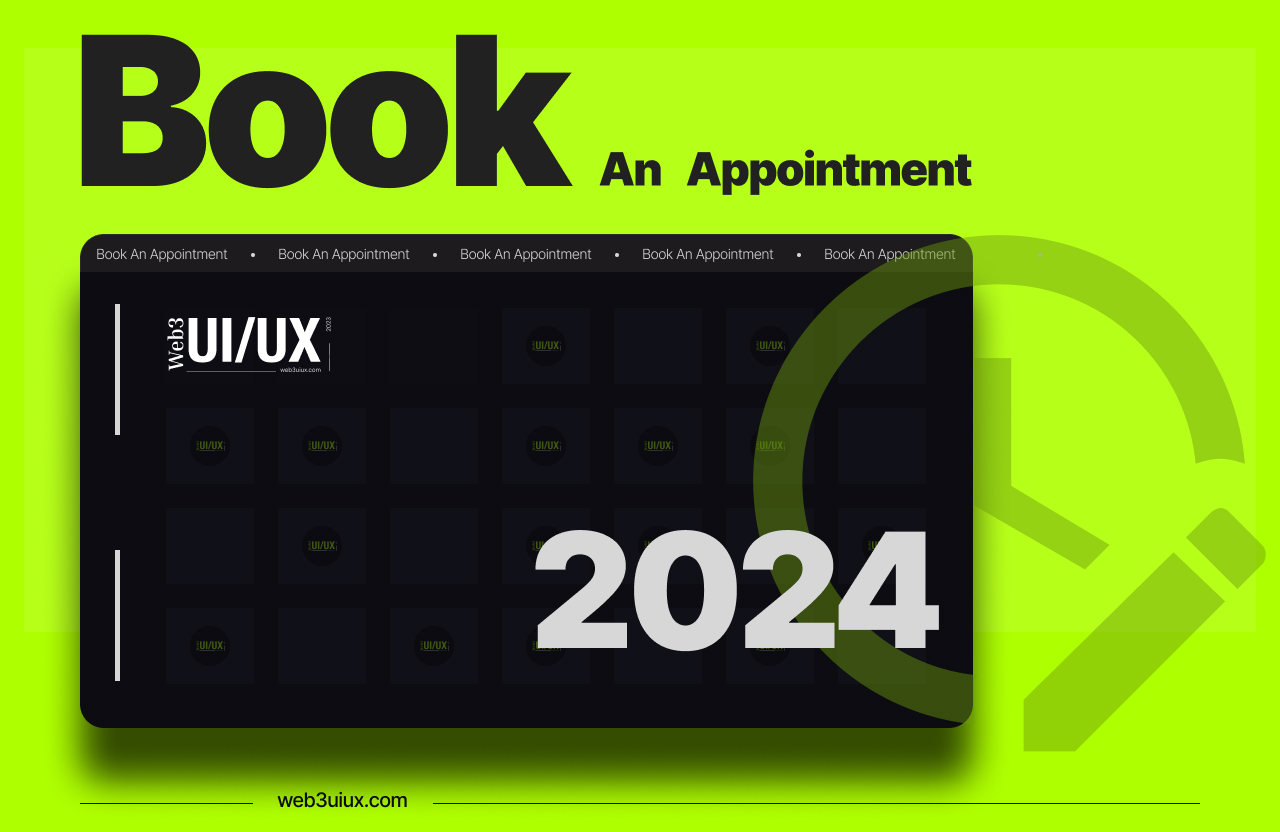 Book an appointment with Web3 UI/UX